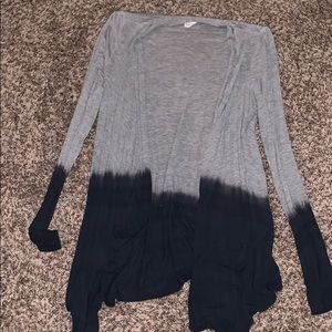 Dip dye rayon sweater/cardigan